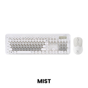 Alcatroz JellyBean A5000 Rechargeable 2.4G Wireless Keyboard Mouse Combo 1600 CPI
