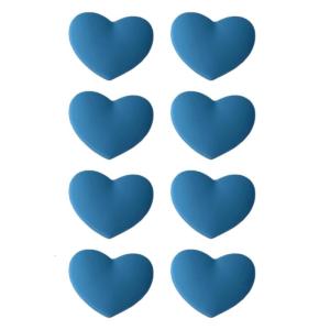 8 gói đầy màu sắc Tennis rung dampeners với trái tim mềm silicones cho tăng cường kiểm soát và thoải mái