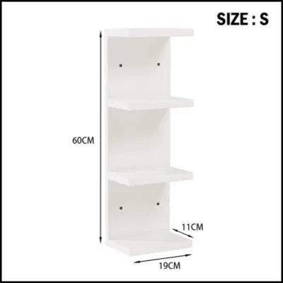 Wooden Wall Rack Wooden Shelf Wall Mount Storage Rack Hanging Display Rack BookShelf Organizer