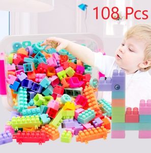 [SG SELLER-READY STOCK] MyKid Palace 108 PCS DIY Montessori Building Block Toys Best Gift [Free Gift]