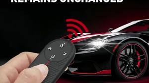 kkmf Silicone Key Cover with Honeycomb Pattern for AITO M9 Remote Key R7Q2P