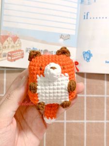 Móc khóa len Con Cáo - Móc khóa Len Dễ Thương - Keychain by Hebebu