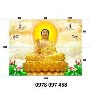 Tranh Phật giáo - gạch tranh nhận làm theo yêu cầu.