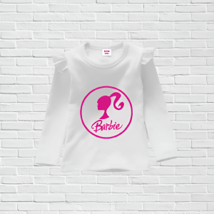 Baju Anak Perempuan Aleena Kids Barbie BO Bahan Kaos Katun Combed Model Kekinian Viral 2023