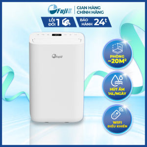 Máy hút ẩm dân dụng FujiE HM-914EC Pro kết nối wifi thông minh công suất hút ẩm 14L/ngày có ionizer diệt khuẩn
