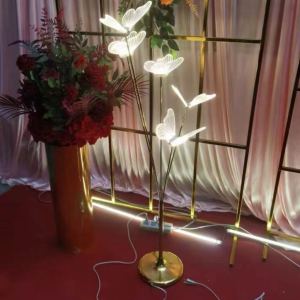 【COD】Wedding props 3 Elegant 3-Headed Gold Crystal Candelabra - Wedding Walkway Stand with LED Lights
