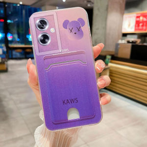 เคส OPPO A79 5G ใหม่ 2023ดีไซน์ช่องเสียบกระเป๋าเก็บบัตรลวดลายโปร่งใสหมีทันสมัยเท่ๆเคสฝา เคสใส่โทรศัพท์ OPPO A79 5G