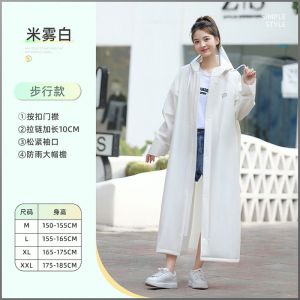 Raincoat Waterproof Pocket Thickening Rain Poncho Wider Fashion Rainproof Home Daily Use