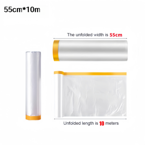 Filem pelindung perabot Furniture Cover Shielding Film Plastik Sarung Waterproof Protective Film Dustproof Masking Film Filem pelindung perabot