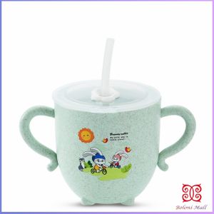 Boloni แก้วหัดดูด กันกระแทก มีฝา ขนาด 280ml Kids Utensils