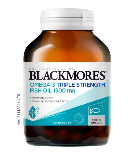 BLACKMORES Omega 3 Triple Strength Fish Oil 1500mg 30 S and 60 S