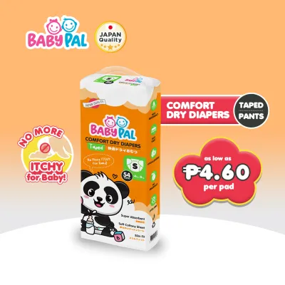 BabyPal Comfort Dry Diaper for Baby Taped Pants Newborn to XXL Pack of 1 Baby Needs Collection