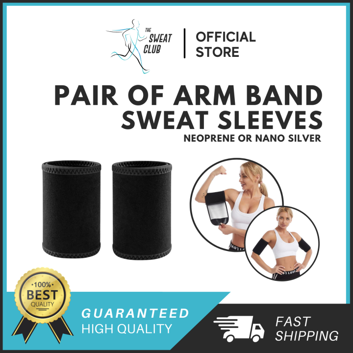 THE SWEAT CLUB [1 PAIR/2 PCS] Sweat Sleeves Arm Band Thigh Band