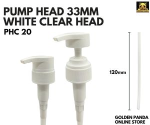 PHC 20 Pump Head 33mm White /Pump Head 33mm /Pump Dispenser White/Bottle Pump Nozzle Dispenser Head 33mm/ Pump Body Wash