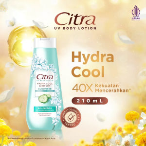 Perawatan Tubuh Hand Body Lotion Citra Glow UV Bio Peptide 210 Ml 110 Ml 380 Ml Varian Hydra Cool & Bright / Cucumber Radiant Glow / Pearl Supple & Bright / Sakura Perfect Bright / Bengkoang Extra Moist & Bright / Avocado