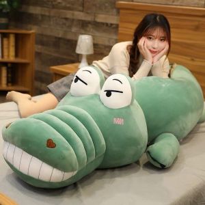 Gấu bông thú nhồi bông gối ôm hình cá sấu siêu to khổng lồ size 1m6