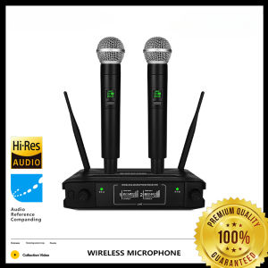 Digital Wireless Mic System Stable Signal High Performance Suitable Sound Engineering and Stage Performance Original Mic Mikerophone for Videoke COD RIWORAL