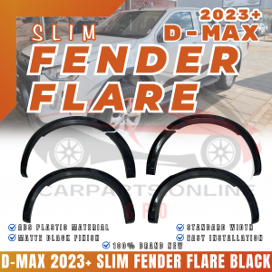 CPO SLIM FENDER FLARE D-MAX 2023+ BLACK DMSFF01 (11820)
