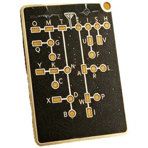 ALLLUCK Portable Morse Code Trainer Card Pocket-Sized LED Morse Code Learning Tool Durable Lightweight Encryption Practice Device Radio Enthusiast Use