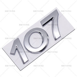 3D Blackout Style Rear Trunk Emblem Badge Sticker For Peugeot 2008 3008 4008 5008 308 408 Car Tail Decal Auto Modification Accessories
