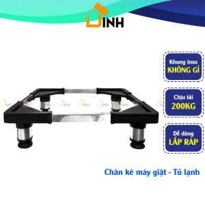 Qui Phúc Chân kê máy giặt Base inox loại tốt kệ kê tủ lạnh