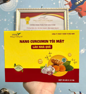 Nano Curcumin tỏi mật Lão nhà quê hỗ trợ viêm loét dạ dày đau bao tử đầy hơi (Bao Tử Vương bản mới)