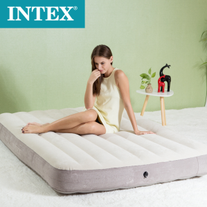 INTEX 64102 1.37M DURA-BEAM Fiber-Tech Extra Thick Inflatable Air Bed Mattress Tilam Angin Tilam Murah