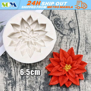 Christmas Tree Series Snowflake Bell Styling Silicone Crystal Epoxy Resin Mold Cute Pendant Homemade Art Mould Poinsettia Christmas Flower Silicone Sugarcraft Mold Resin Tools Cupcake Baking Mould Fondant Cake Decorating Tools
