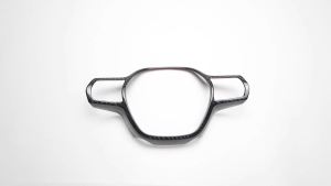 OnlyF U 2Pcs Dry Carbon Car Interior Steering Wheel Button Frame Cover Trim Accessories For Honda 11th Gen Civic Type R FL5 2023-2025 9Q4T2