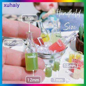 xuhaiy 1Set 1 12 Dollhouse Mini Fruit Vegetable Drink Bottle Model Doll Home Miniature Kitchen Scene Decoration Pretend Play Toys