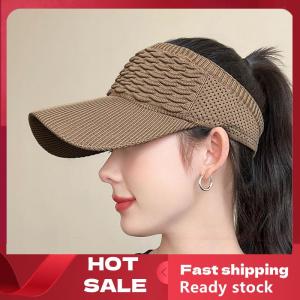 🚚【Local Express Delivery】🚚 Summer Anti-UV Sun Hat Women Empty Top Hat Travel Beach Outdoor Sports Visor Cap Knitted Baseball Hat