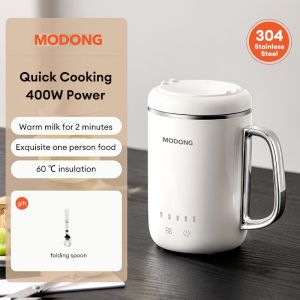 COD⭐MODONG 450ML Portable Mini Electric Boiling Pot Multi Heating Cup Travel Hot Water Breakfast Cup