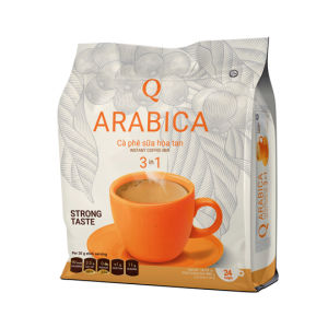 [Freeship 15k cho đơn từ 99k] Cà phê sữa Arabica Trần Quang 480g (24 gói dài * 20g) instant Coffee mix 3 in 1