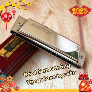 ￼Kèn Harmonica 10 lỗ Easttop T10 màu bạc