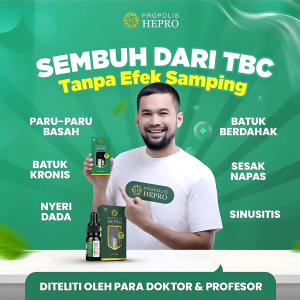 100% Propolis Hepro Sembuh dari TBC tanpa efek samping