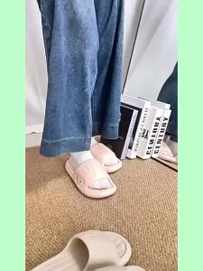 [Free Shipping] New Style Sheepskin Slippers For Couples Non-Slip Indoor And Outdoor Sandals Bathroom Home EVA Slippers For Men And Women