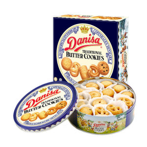印尼进口Danisa皇冠丹麦曲奇饼干750g礼盒装年货公司团购福利Danish shortbread biscuits
