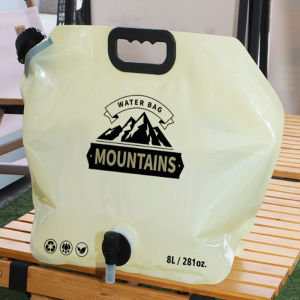 8L Outdoor Folding Portable Water Bag Thickened Food Grade Water Storage Bag Camping Emergency Supplies Water Container Bag