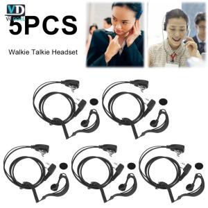 [Uetech]5Pcs Earpieces for Walkie Talkies with 2 Pin Connector Ergonomic Design for Long Duration Wear and Clear Sound
