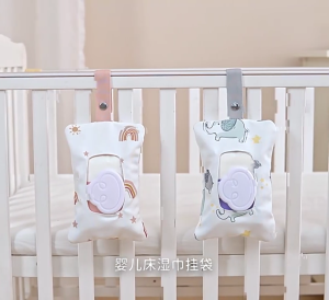 Cotton Wipes Dispenser Refillable Wipe Holder Travel Wet Wipe Container Baby Wipe Pouch for Car Stroller Indoor Outdoor