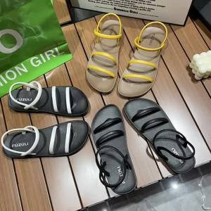 [Free Shipping] New Roman-Style WomenS Sandals With Flat Elastic Straps And Soft Soles For Summer WomenS Cross-Strap Outdoor Sandals