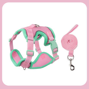 สายรัดสัตว์เลี้ยงฤดูร้อนสำหรับสุนัขและแมวเล็ก - เสื้อกั๊กตาข่ายหลักหนีสะท้อนแสงให้หายใจพร้อมสายรัดปรับได้ - สะดวกสบายและปลอดภัยสำหรับสัตว์เลี้ยง 1.5-10 กก. (6 สี S-XL)