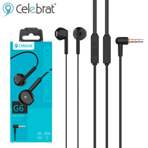 [Celebrat Original] In Ear Headphones Earphone Headset HD Stereo Sound Noise Cancelling HIFI Subwoofer with HD Microphone Earphones handsfree wired earbud with Mic Model G6
