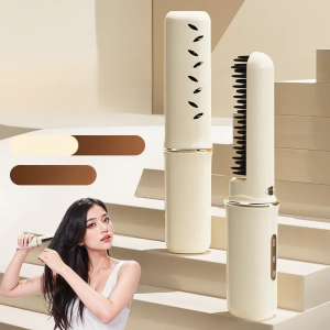 หวีมินิพกพามีฟันคู่ ไม่ทำลายเส้นผม ทรงฟู