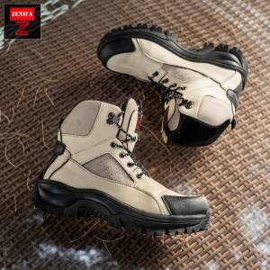 Sepatu Safety Boots Pria Kerja Proyek Zenifa Heavy Ujung Besi Outdoor NEW