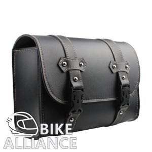 ✔READY STOCK✔ MOTORCYCLE STORAGE BAG SIDE BAG STORAGE CAFE RACER HARLEY OLD SKOOL CLASSIC PU LEATHER BAG