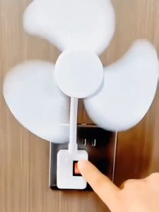 Socket Small Fan White E27 Cooling Tools Plug and Play Portable Student Small Fan