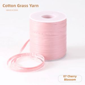 NEXTYOO 120M Per Roll Raffia Thread Eco-Friendly Weaving Crochet Yarn Premium Quality Durable Hook Hat Ribbon DIY