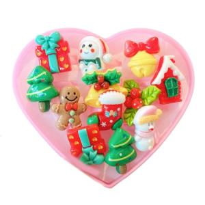 Trẻ em của giáng sinh Nhẫn các loại hình nhẫn đeo tay nhựa resin Set cho các bữa tiệc trong kì lễ và lễ kỷ niệm