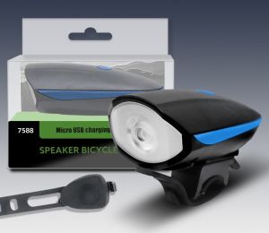 Đèn xe đạp thể thao SUPERFLASH siêu sáng có còi pin sạc USB LED T6 chống nước đèn pha xe đạp đèn trước xe đạp